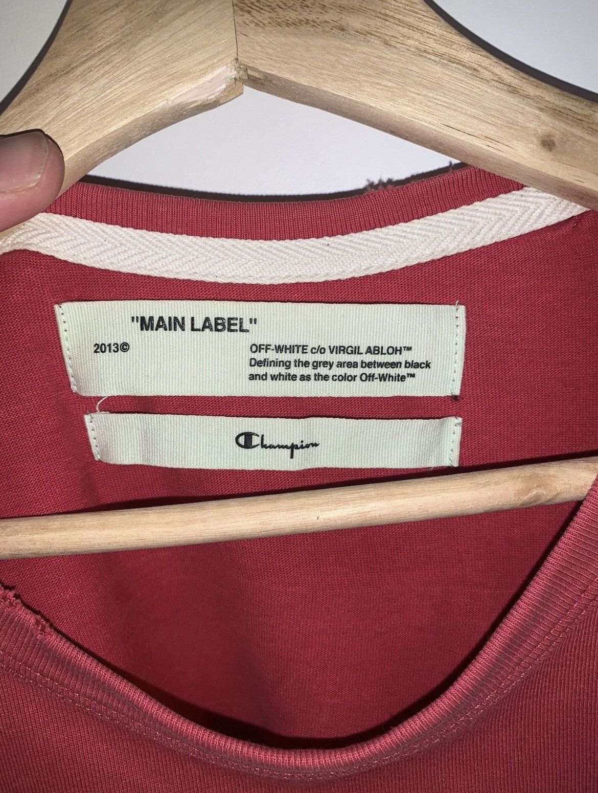 Champion × Off-White Off white x champion t shirt Size US M / EU 48-50 / 2 - 3 Thumbnail