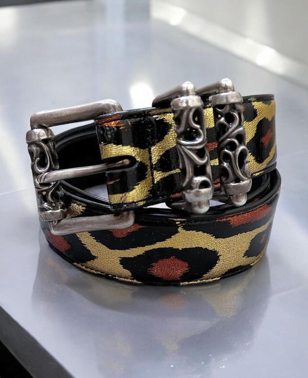Chrome Hearts Chrome Hearts Leopard Cheetah Roller Belt Size 34 - 1 Thumbnail