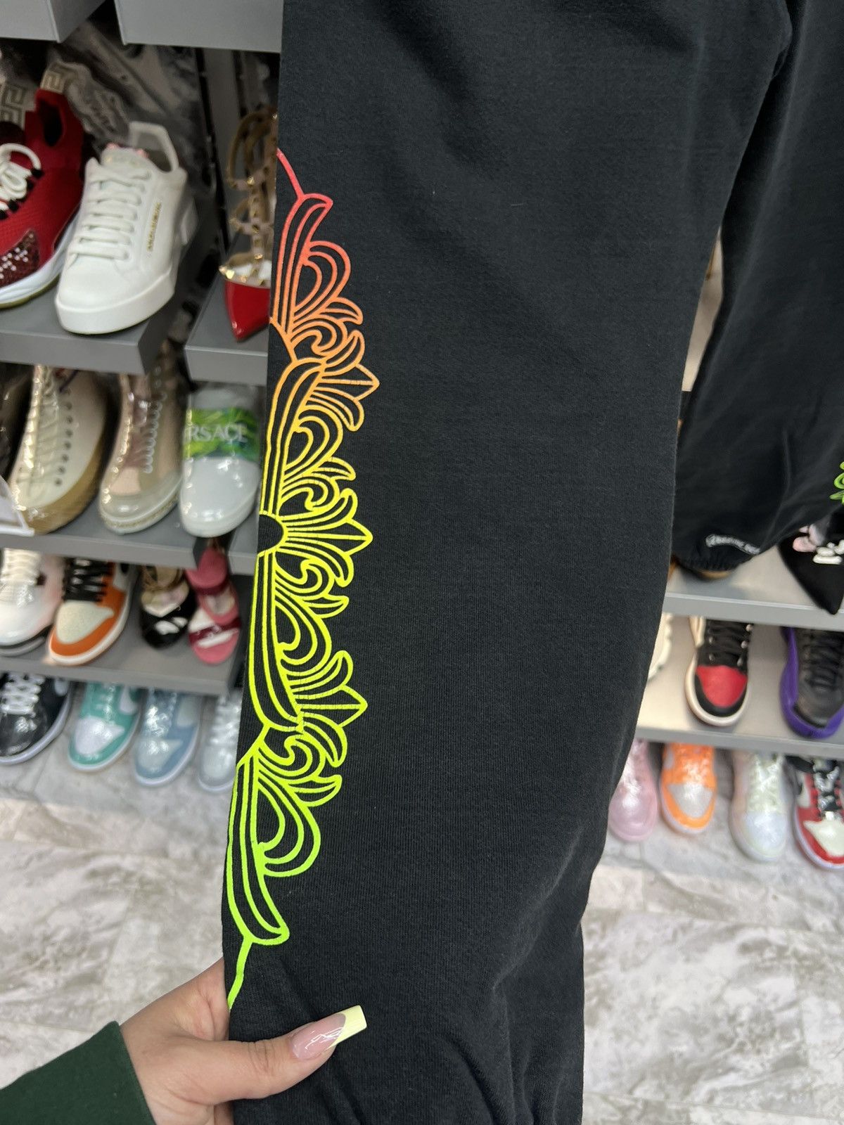 Chrome Hearts Chrome Hearts Gradient Floral Circle Logo Sweatpants Size US 36 / EU 52 - 3 Thumbnail