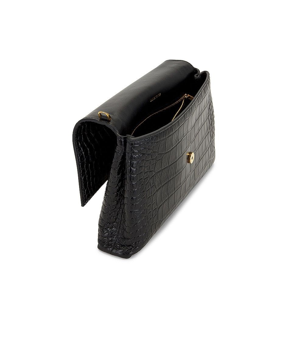 Balenciaga o1mt1gz0325 Size: OS / Crush Medium Pouch Crocodile Size ONE SIZE - 5 Thumbnail
