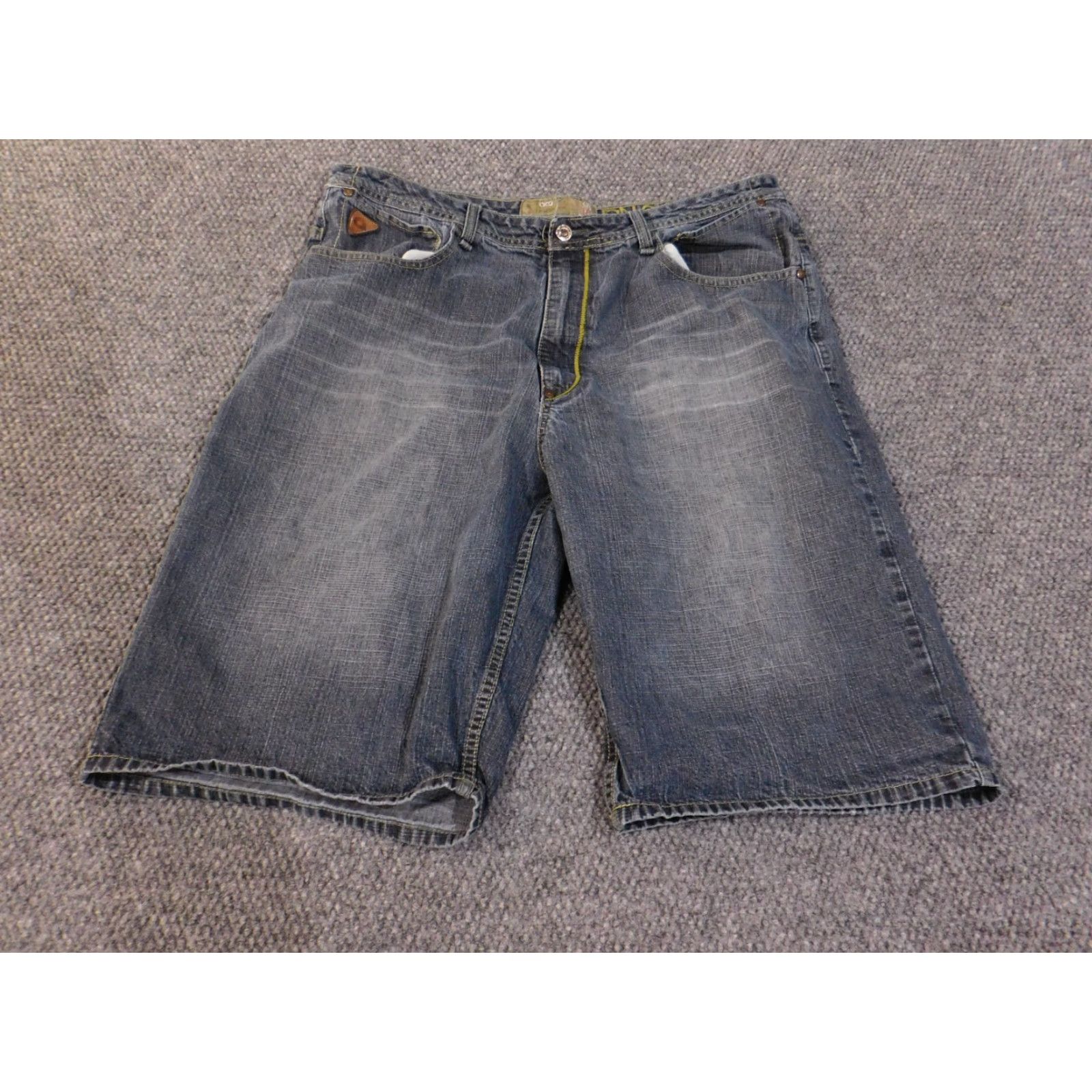 Akademiks Akademiks Shorts 38 vintage mens hiphop denim baggy skater Chino Casual Blue Cotton Size US 38 / EU 54 - 4 Thumbnail