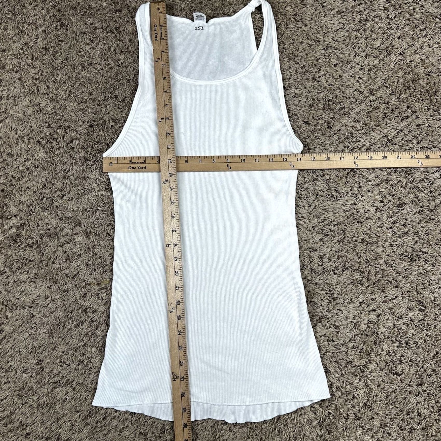 Jockey VINTAGE Jockey Tank Top Shirt XL Tall 100% Cotton Made USA Undershirt Unisex Adults Slim Fit White 90s Shirt Men Women Size US XL / EU 56 / 4 - 4 Thumbnail