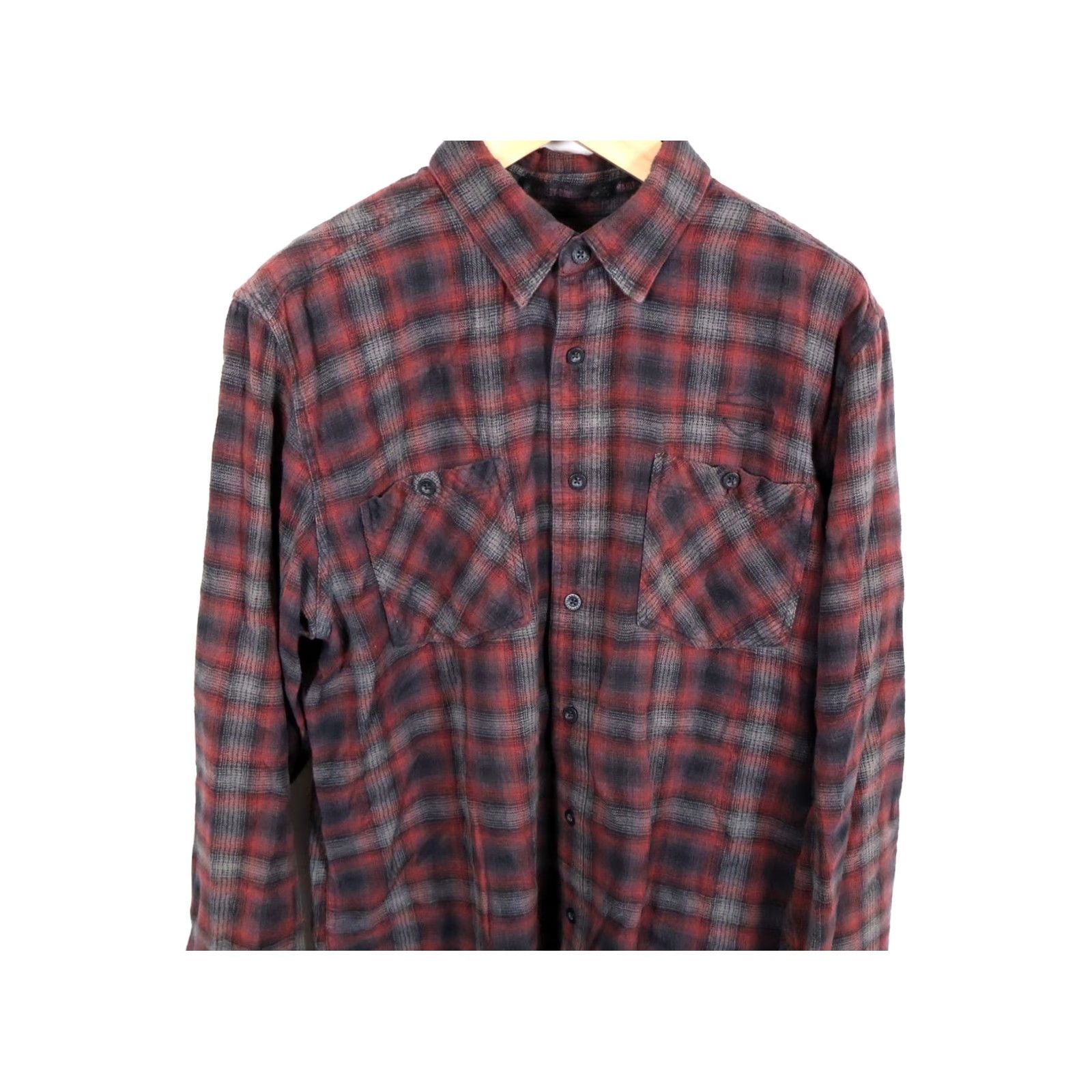 Harley Davidson Harley-Davidson Flannel Shirt Men's XL Red Gray Plaid Embroidered Lightweight Button-Up Casual Vintage: No Size US XL / EU 56 / 4 - 4 Thumbnail