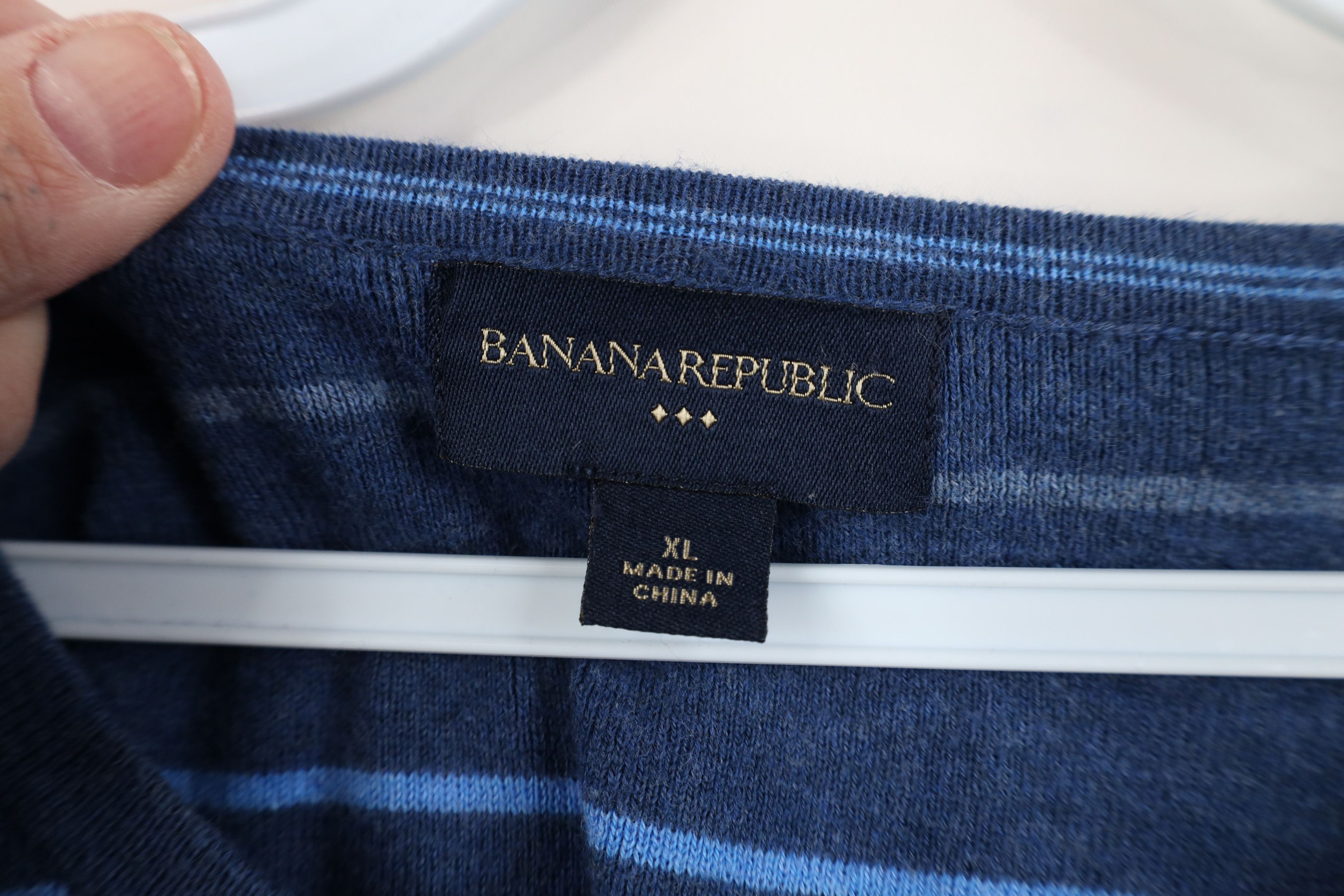Banana Republic Vintage Y2K Banana Republic Cotton Ribbed Knit Sweater Size US XL / EU 56 / 4 - 4 Thumbnail