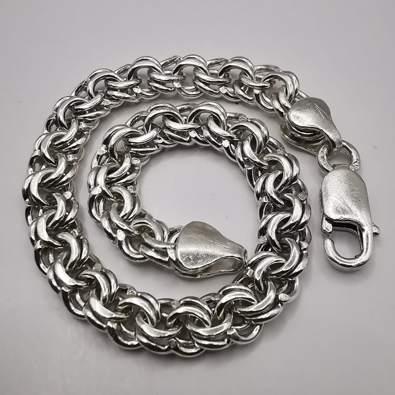 Sterling Silver Vintage Bracelet 925 Sterling Silver, Handmade 19,56g Size ONE SIZE - 1 Thumbnail