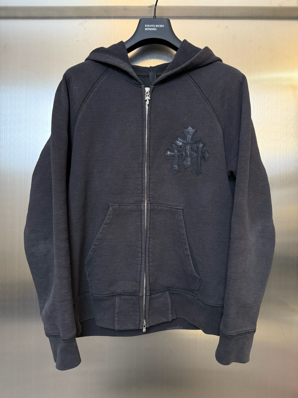 Chrome Hearts Chrome Hearts Paperjam leather cross patches zip hoodie Size US S / EU 44-46 / 1 - 1 Thumbnail