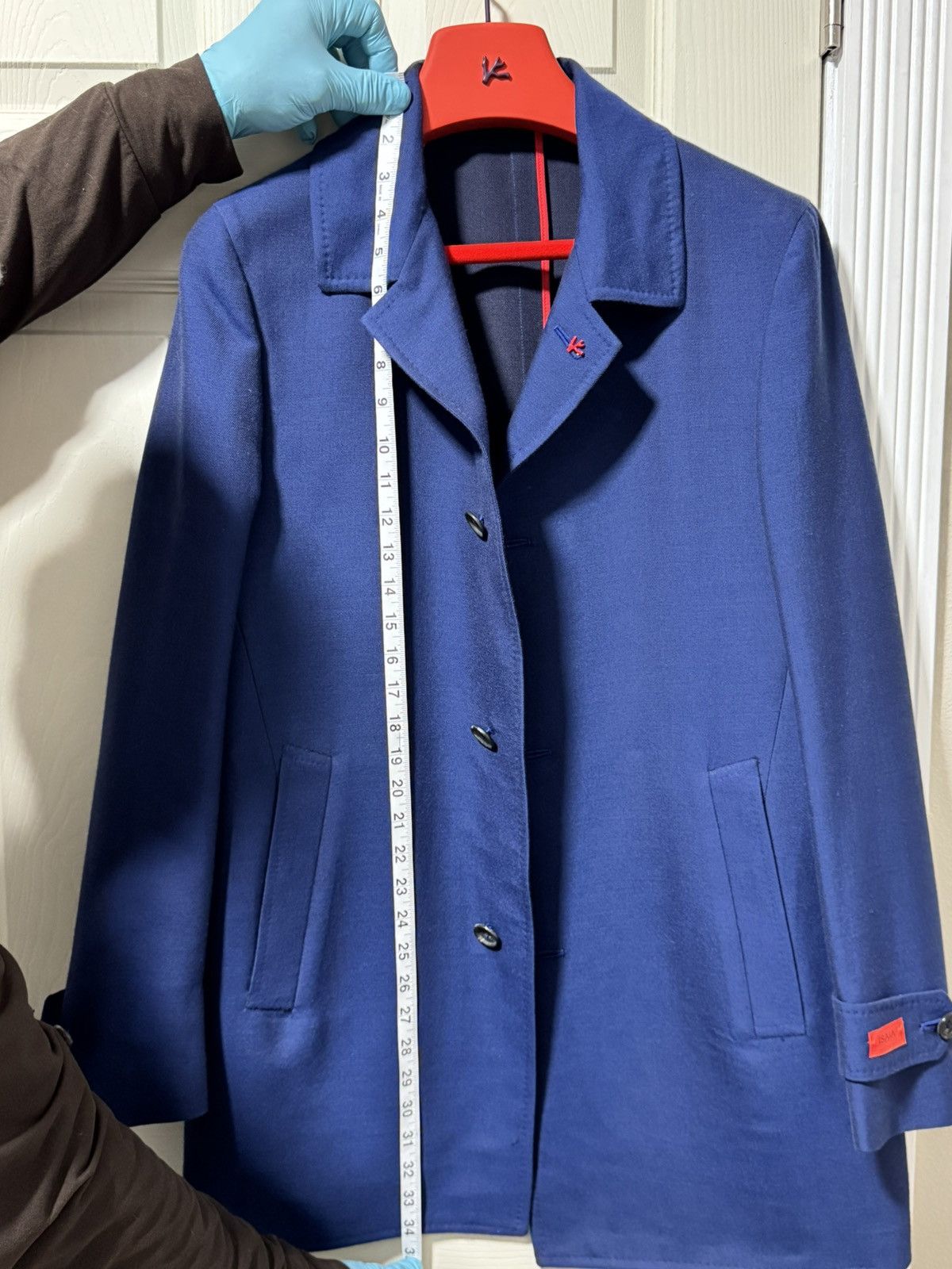 Isaia Napolii Isaia Napoli Mens Luxury Cashmere/Silk Blue Blazer Size US M / EU 48-50 / 2 - 14 Thumbnail