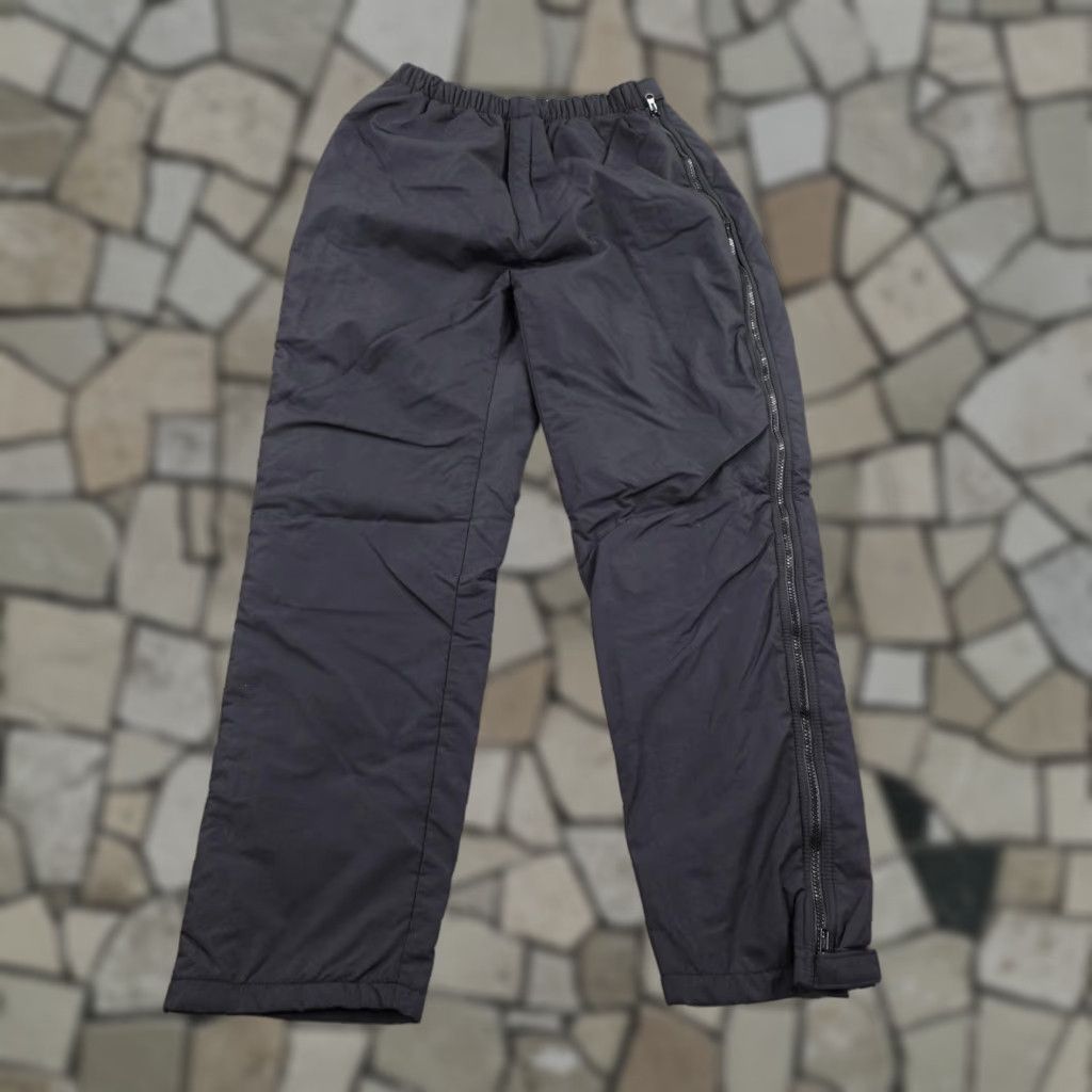 Vintage VINTAGE L.L. Bean Pants Mens M Black Thinsulate Quilted Rain Snow Side Zip Pants Mens Black 90s USA Size US 31 - 1 Thumbnail