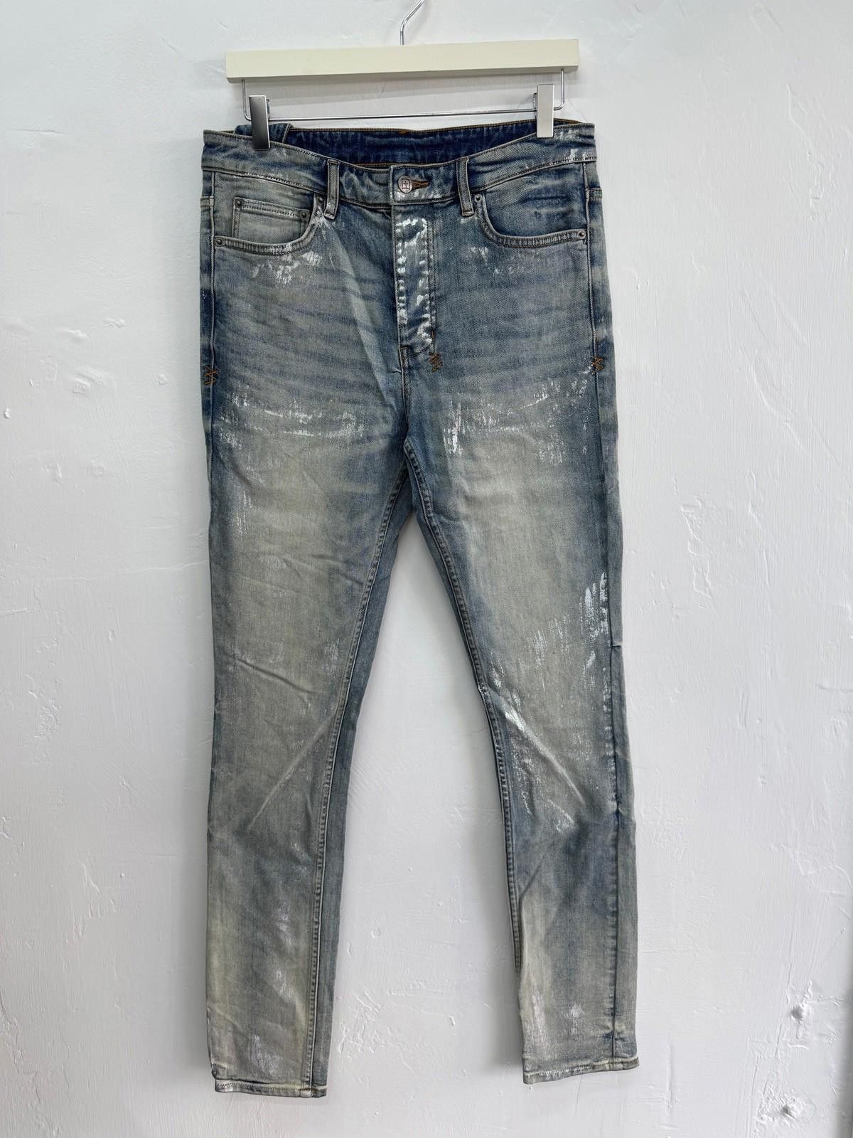 new Ksubi mens jeans chitch aurora dynamite metallic blue 32