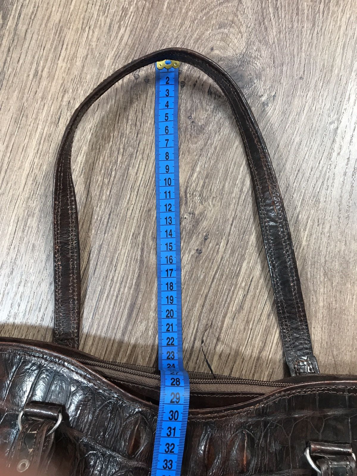 Leather × Vintage Vintage Crocodile Leather Bag Size ONE SIZE - 13 Thumbnail