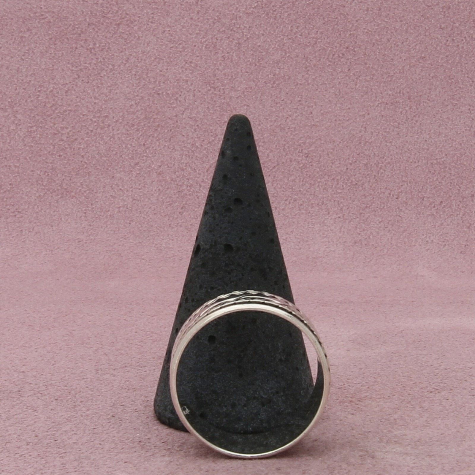 Sterling Silver sterling silver wavy stripes spinner band ring size 11.75 Size ONE SIZE - 4 Thumbnail