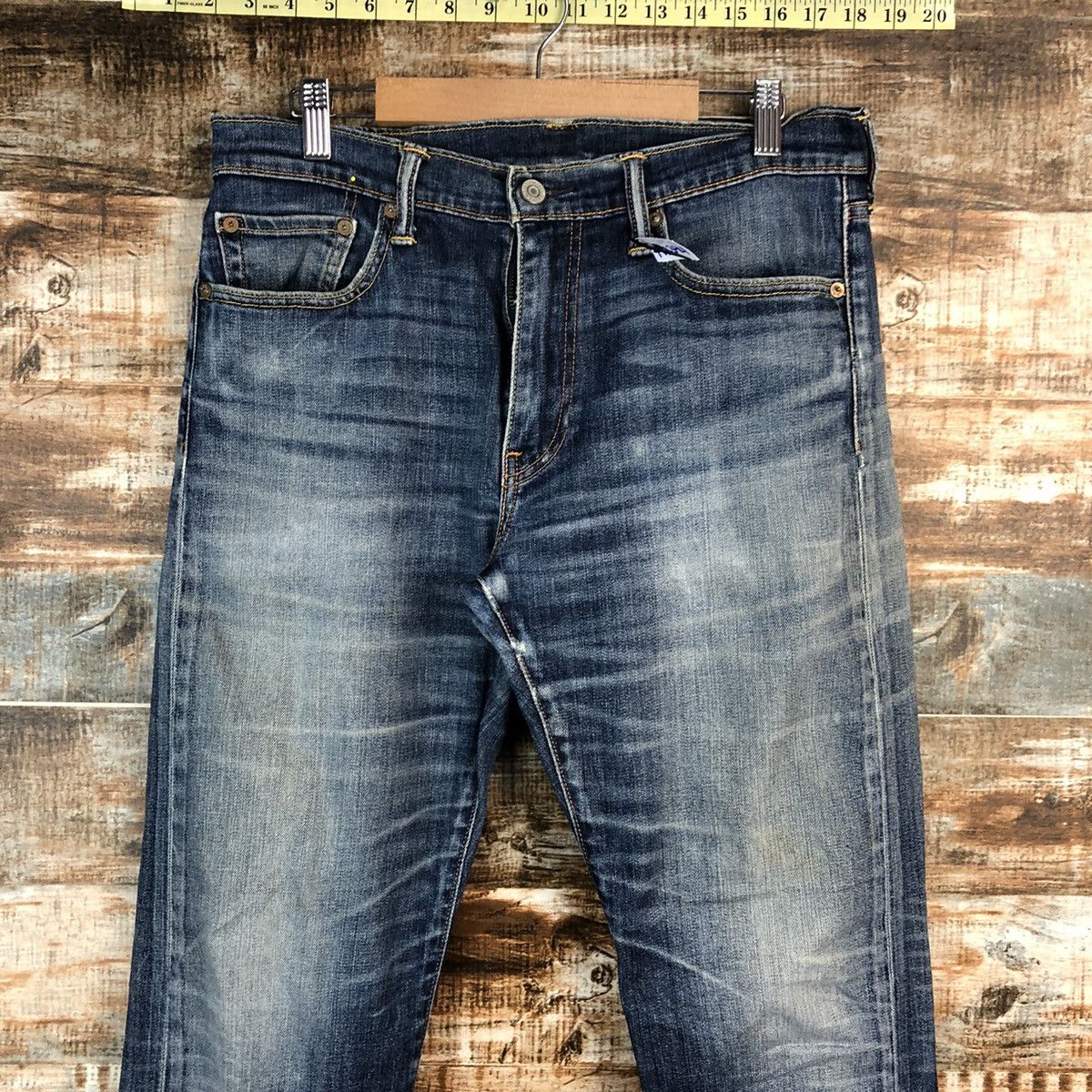 Levi's 513 Levis vintage faded Blue jeans Denim Pants #A2394 Size US 31 - 4 Thumbnail