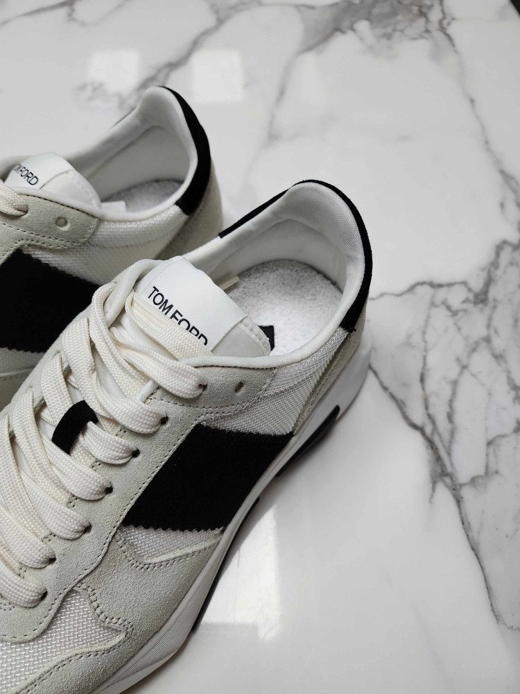 Tom Ford o1sm1stk0824 Self-made Sneakers in White/Black/Cream Size US 9.5 / EU 42-43 - 3 Thumbnail