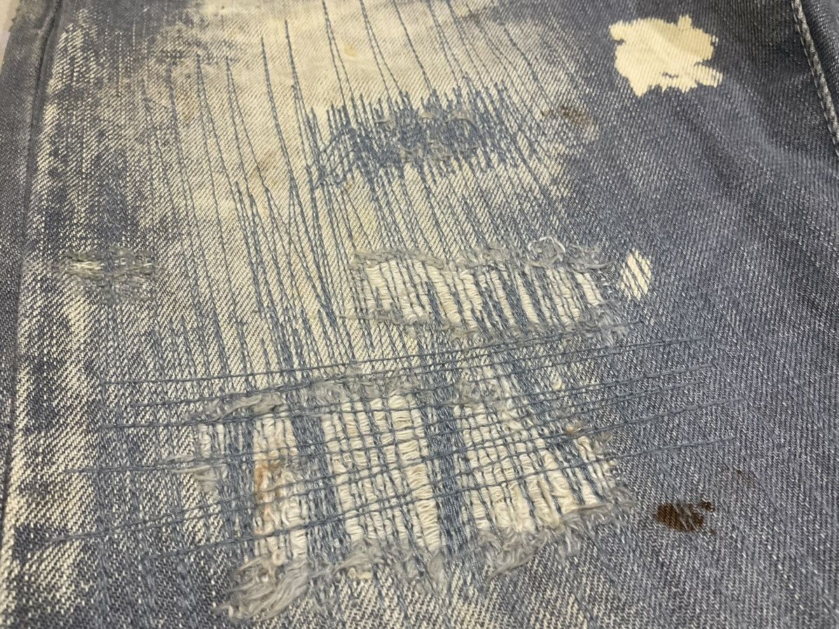 DISCOVERED × Japanese Brand 🔥Rare Archived Discovered Denim Distressed Splash Painted Size US 31 - 12 Thumbnail