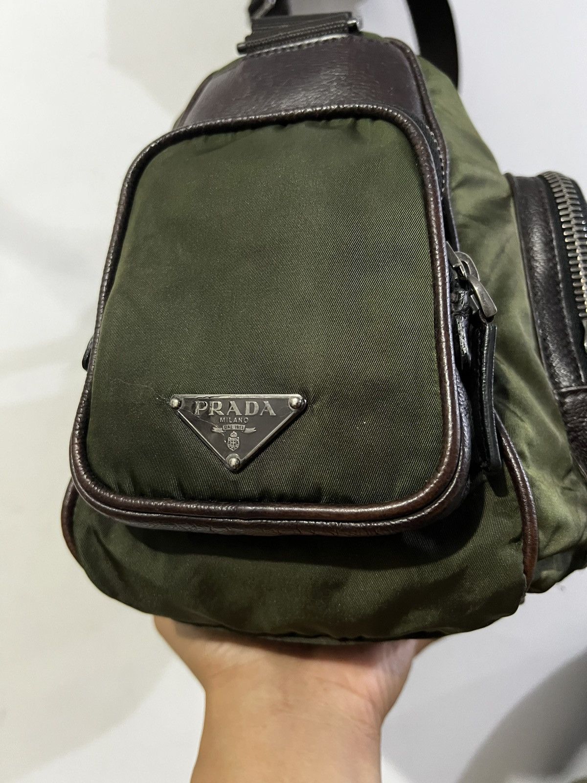 Other Prada Tessuto Nylon Green Messenger Bag Size ONE SIZE - 6 Thumbnail