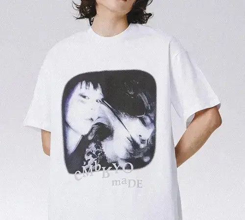 White Color Illusion Girl Embryo Made Tee