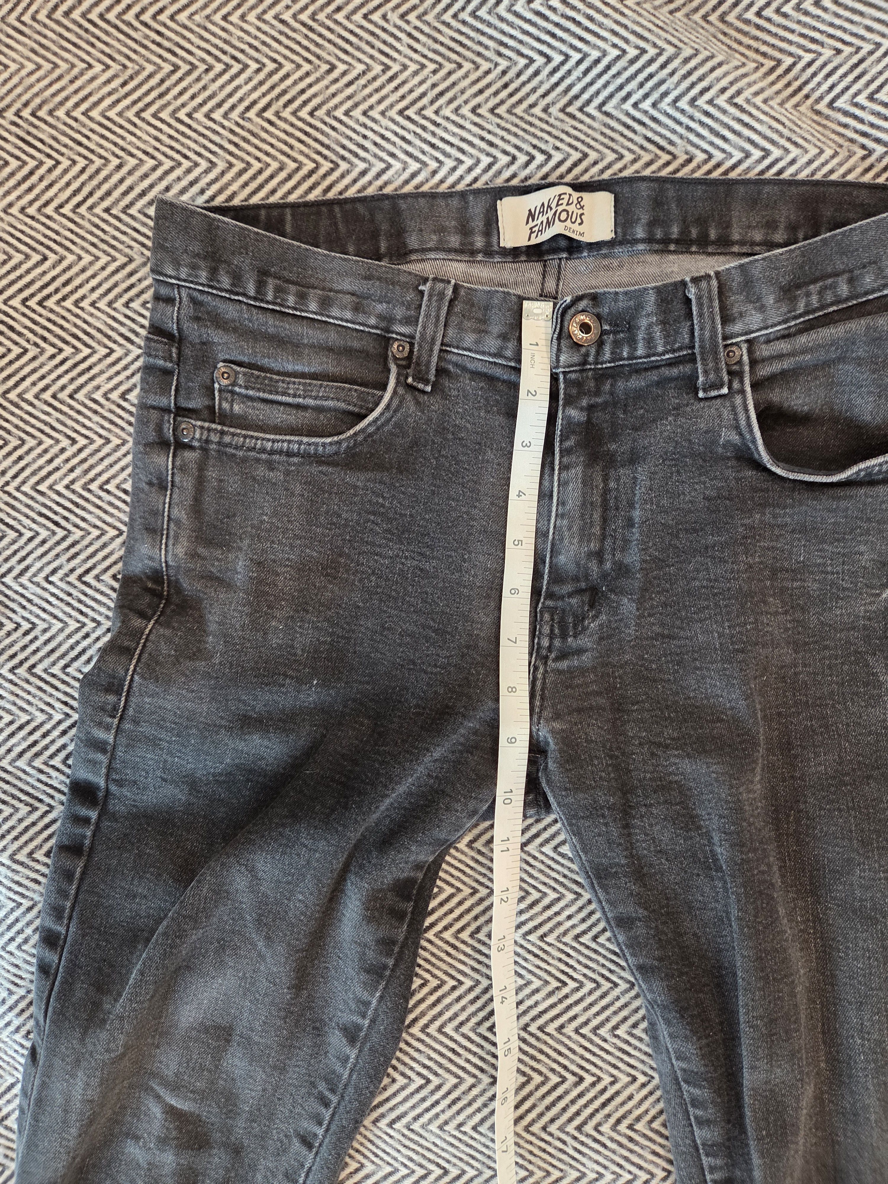 Naked & Famous Ash Black Stretch Size US 33 - 5 Thumbnail