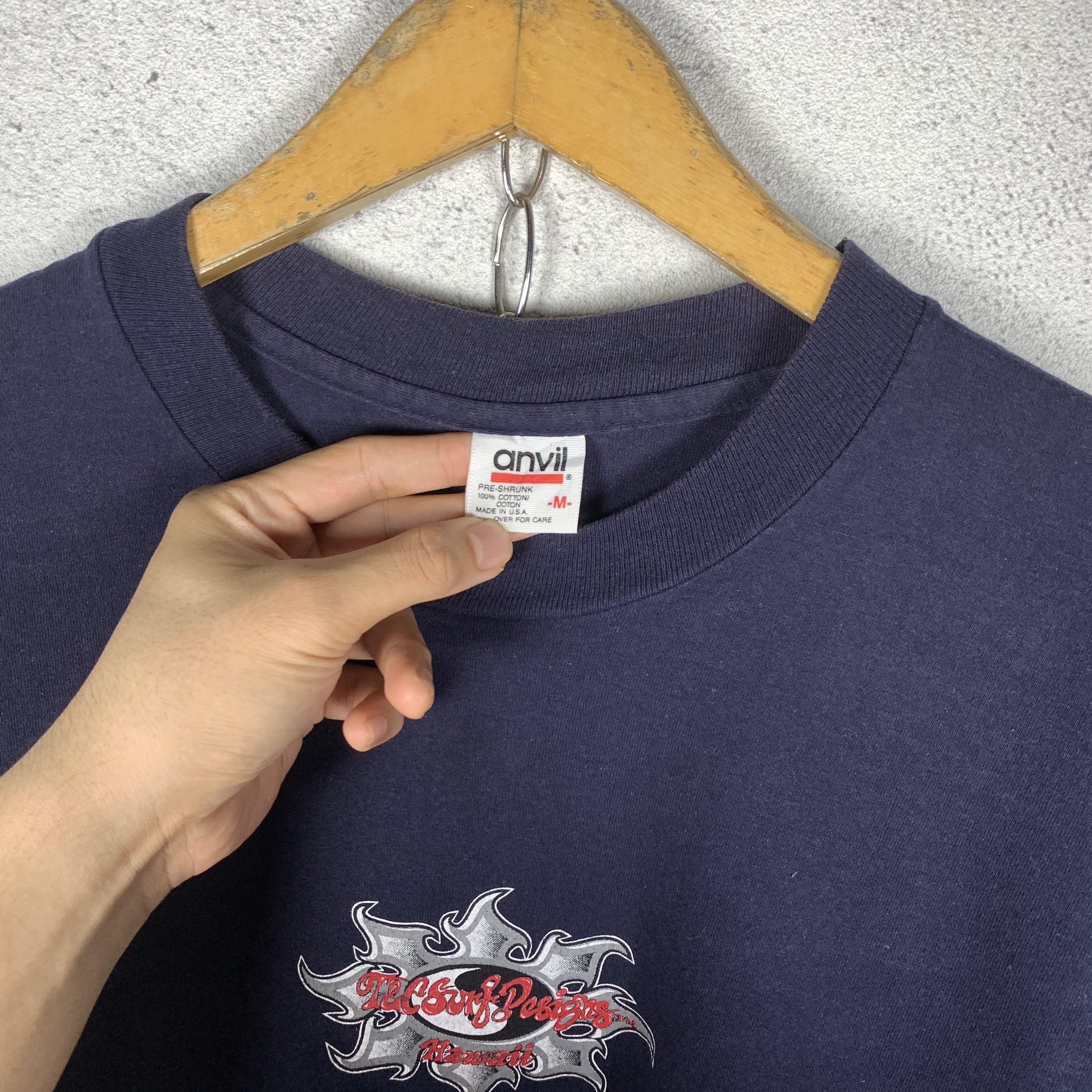 Vintage Vintage 90s T&C Surf Longsleeve Tshirt Size US S / EU 44-46 / 1 - 5 Thumbnail