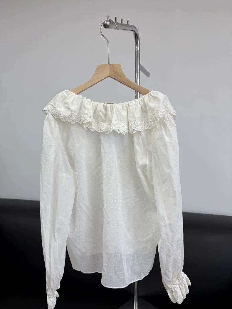 Saint Laurent Paris Saint Laurent Pariswhite shirt 2504-Nextarrow Size XS / US 0-2 / IT 36-38 - 2 Thumbnail