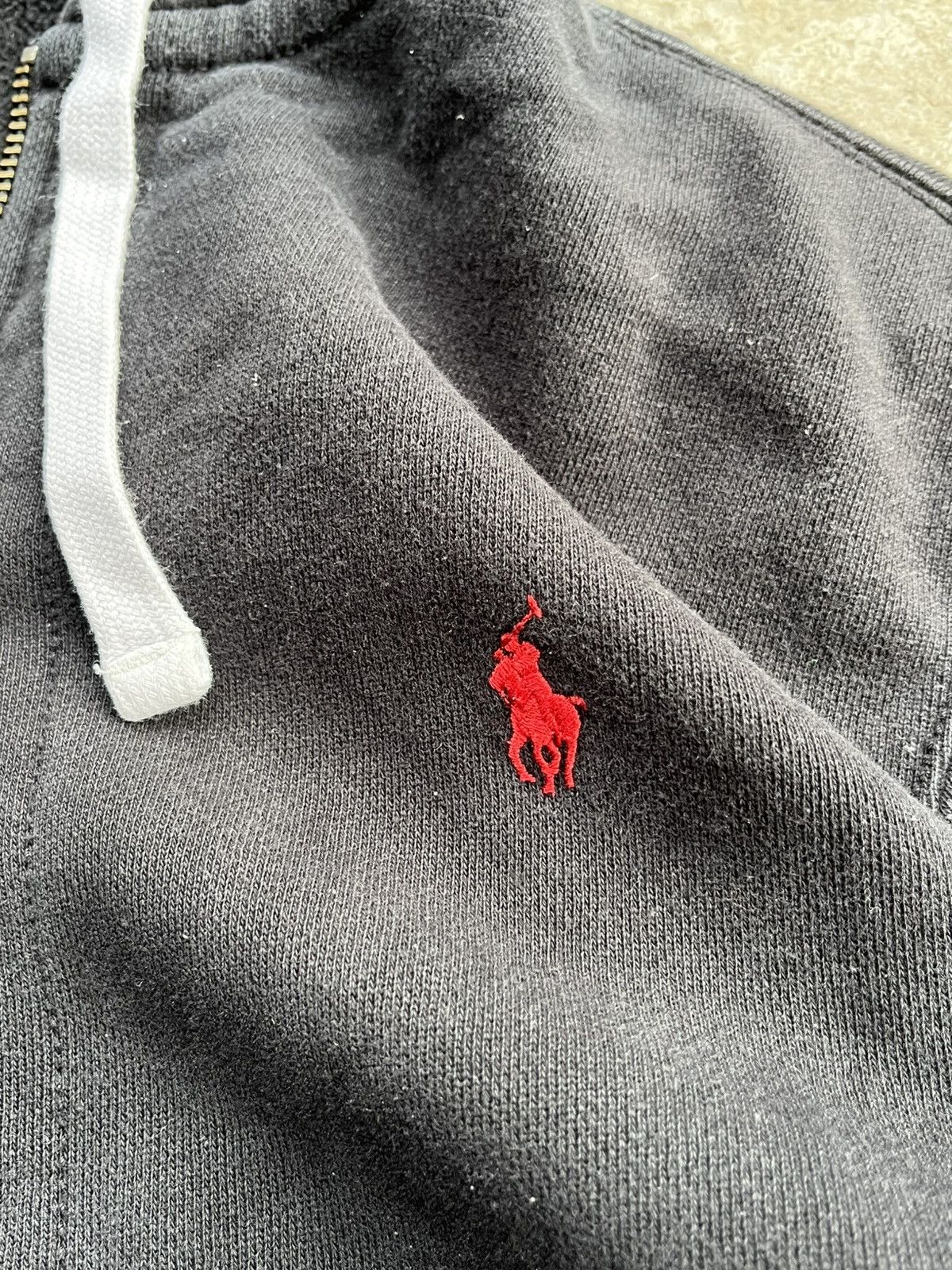 Polo Ralph Lauren × Ralph Lauren Vintage Polo Ralph Lauren Japanese Faded Zip Hoodie Distres Size US L / EU 52-54 / 3 - 6 Thumbnail