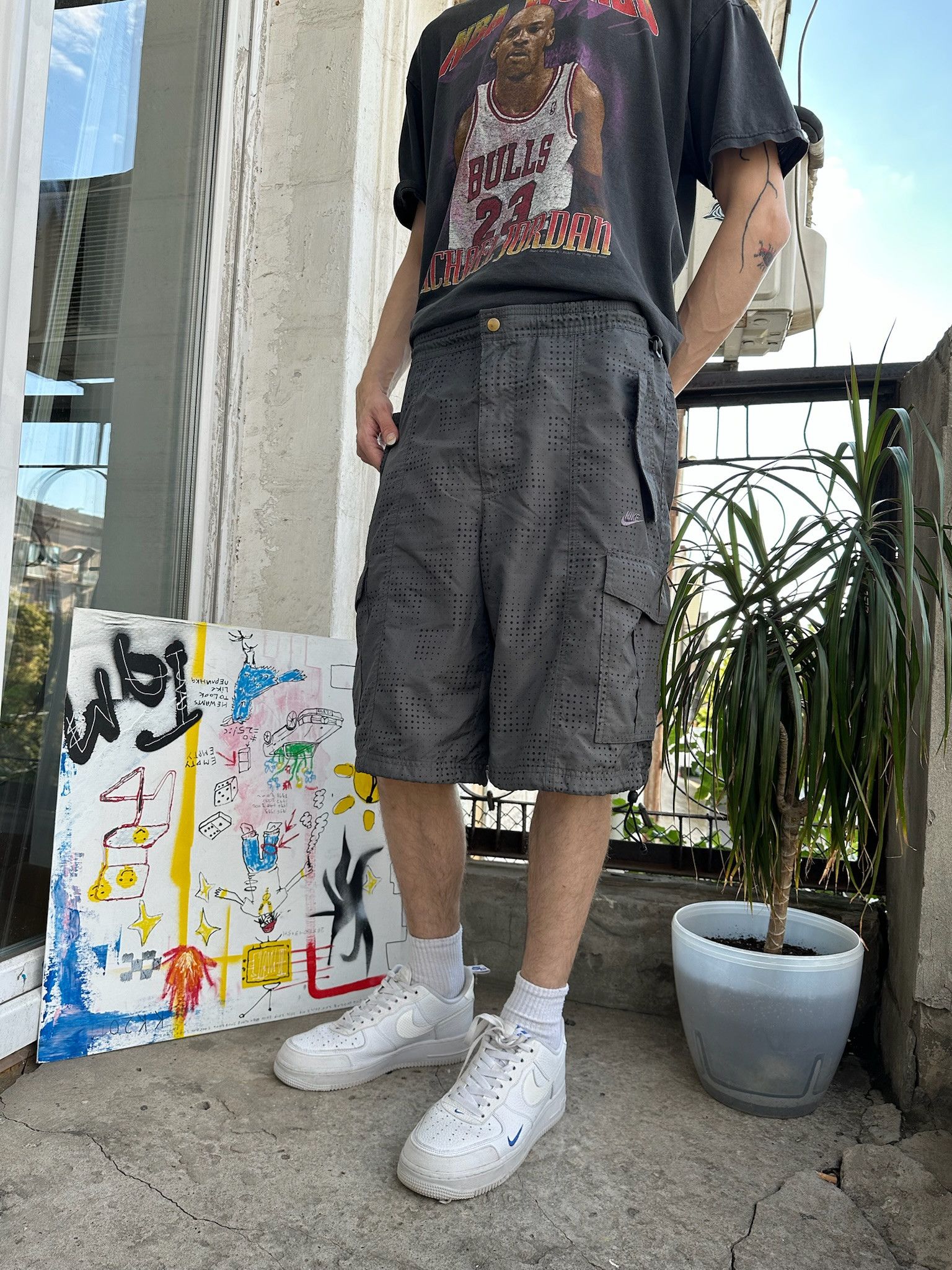 Nike Vintage Nike Air cargo shorts size L y2k Size US 34 / EU 50 - 1 Thumbnail