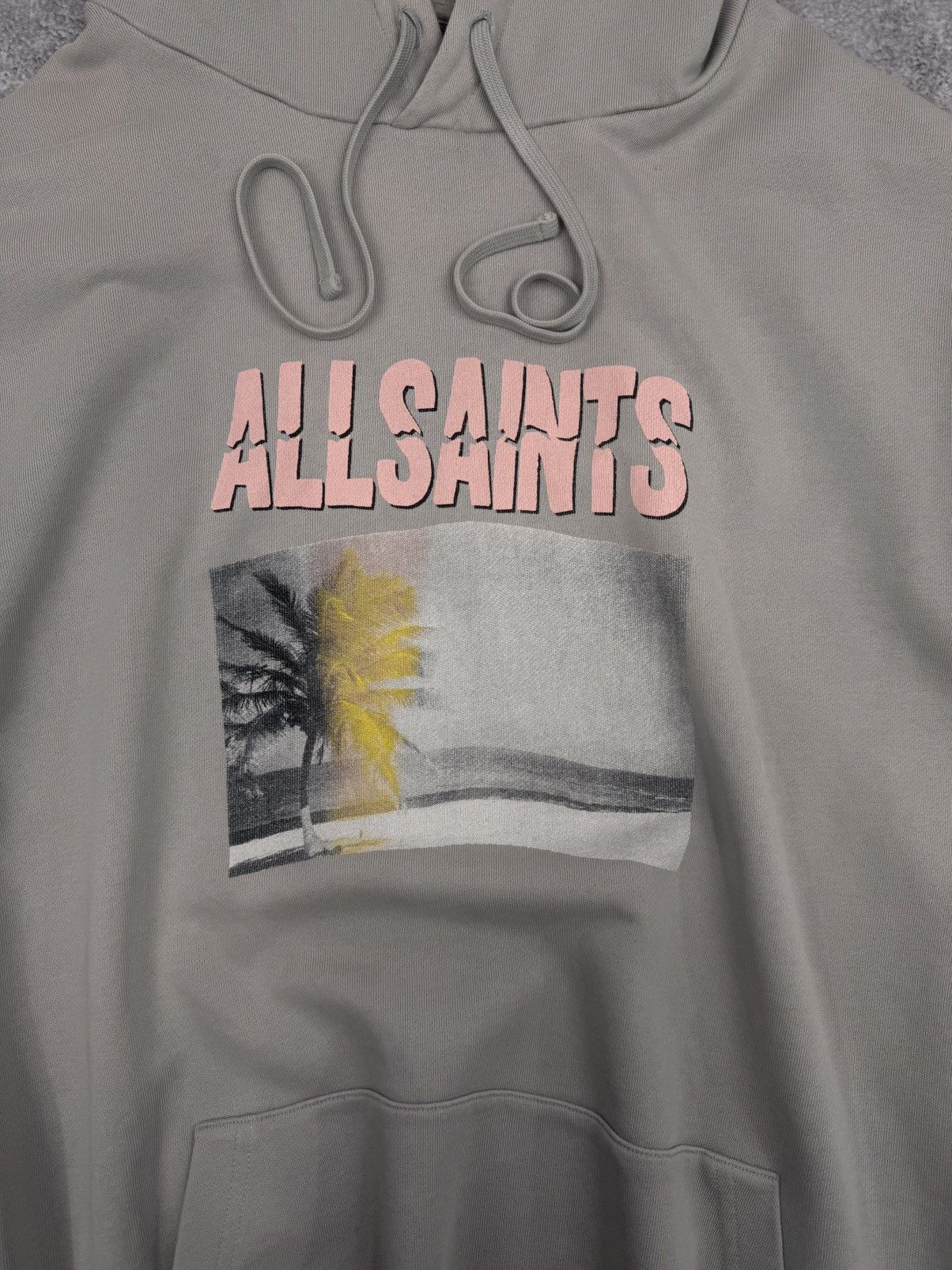 Allsaints AllSaints Men Cotton Hoodie Beige Size XL Size US XL / EU 56 / 4 - 2 Thumbnail