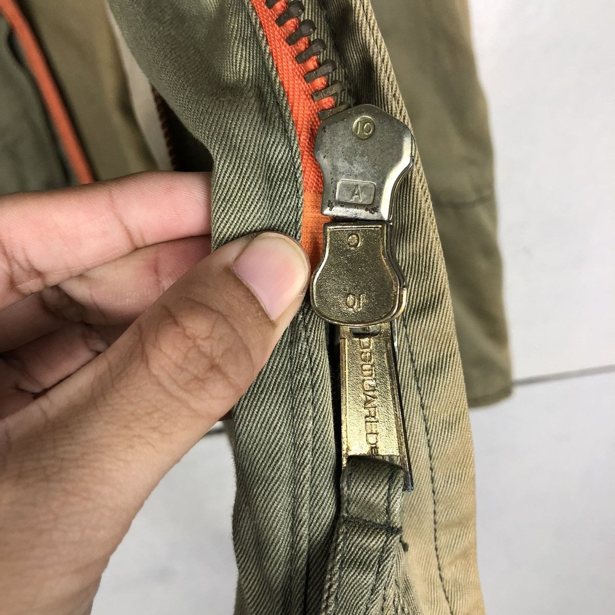 Japanese Brand 🔥VINTAGE CHORE BIKER JACKET DSQUARED2 ACID RUSTY DESIGN Size US S / EU 44-46 / 1 - 19 Thumbnail
