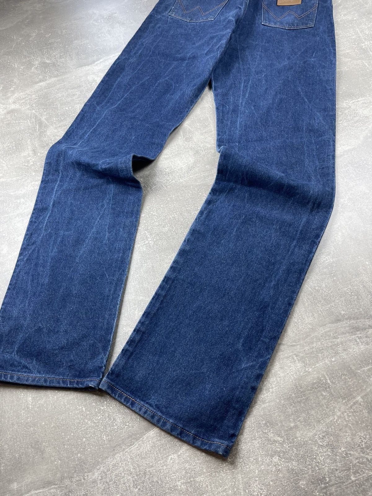 Vintage × Wrangler Rare! Vintage! Wrangler 80s Navy Blue Denim Jeans Size US 35 - 2 Thumbnail