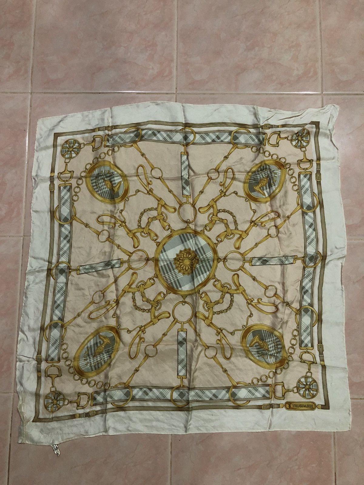 Trussardi Trus Sardi Silk Scarf Size ONE SIZE - 2 Thumbnail