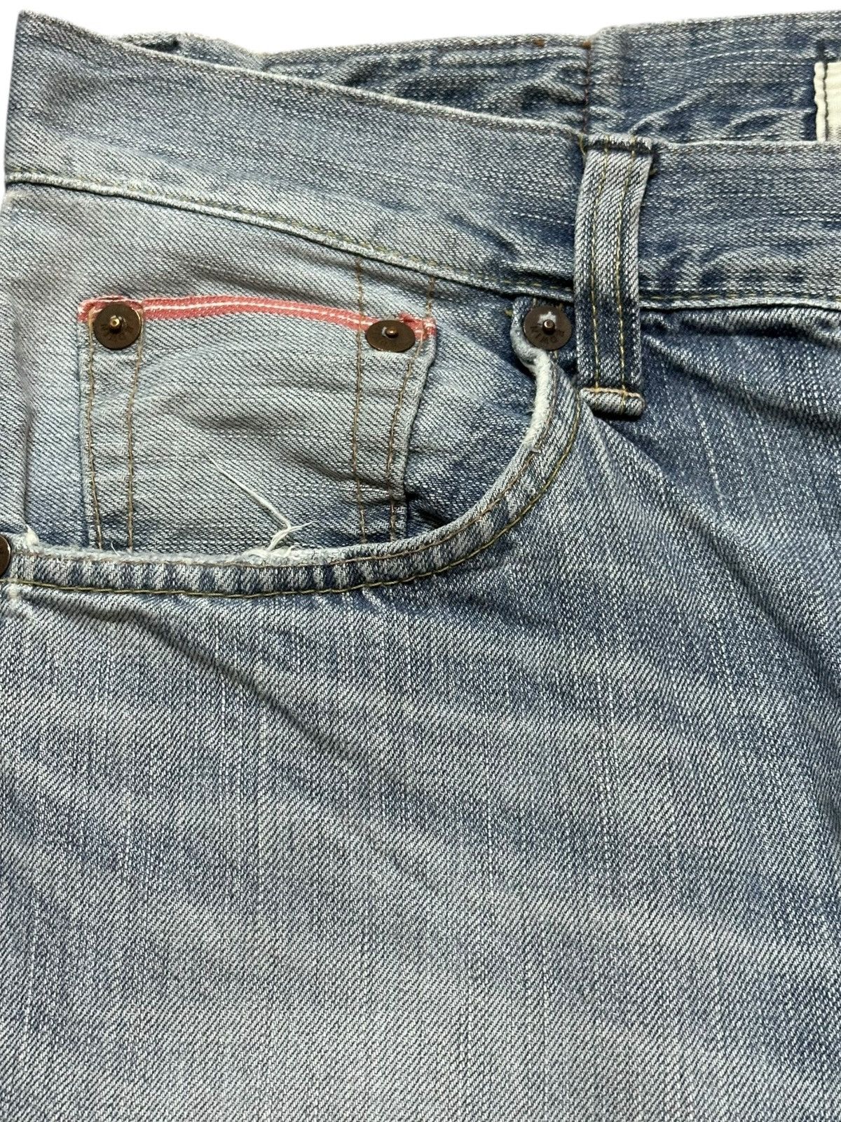 Edwin Vintage Edwin 503V Selvedge Faded Distressed Denim Size US 36 / EU 52 - 3 Thumbnail