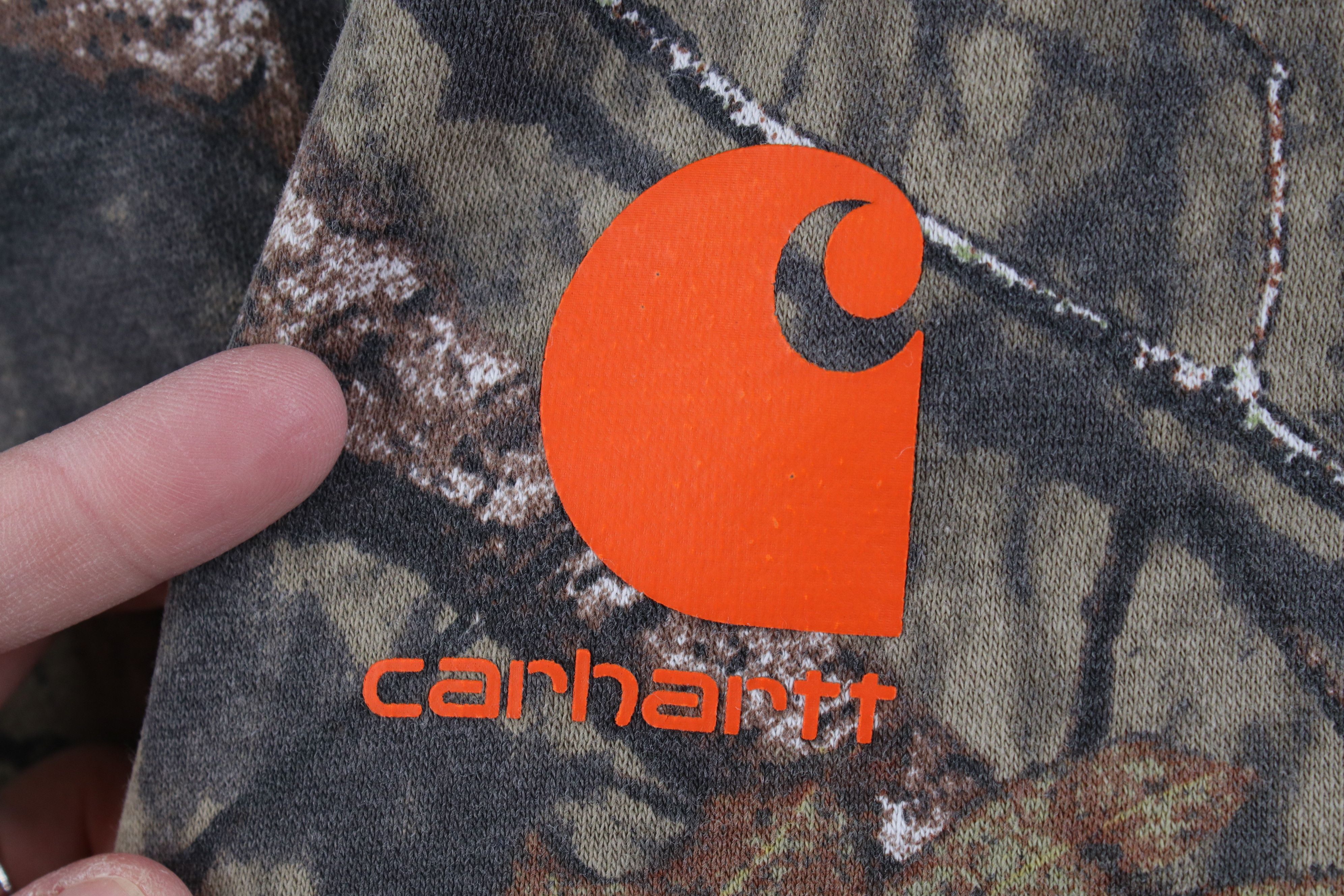 Carhartt Vintage 90s Y2K Carhartt Mossy Oak Hoodie Sweatshirt Size S / US 4 / IT 40 - 4 Thumbnail