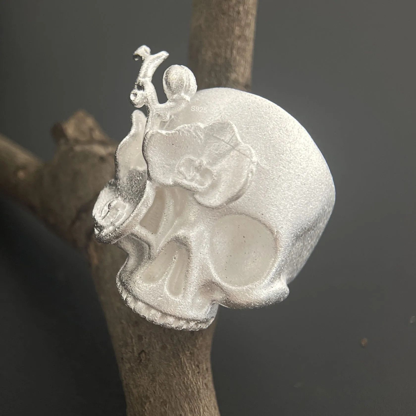 Jewelry Big Skull Ring Size ONE SIZE - 5 Thumbnail