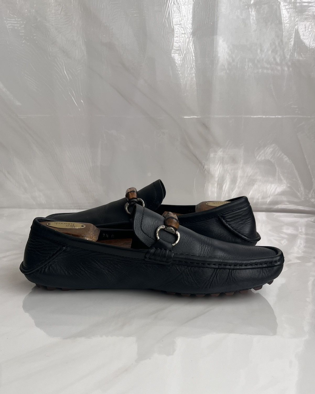 Gucci Gucci Men’s Horsebit Black Bamboo leather loafer Size US 8 / EU 41 - 6 Thumbnail