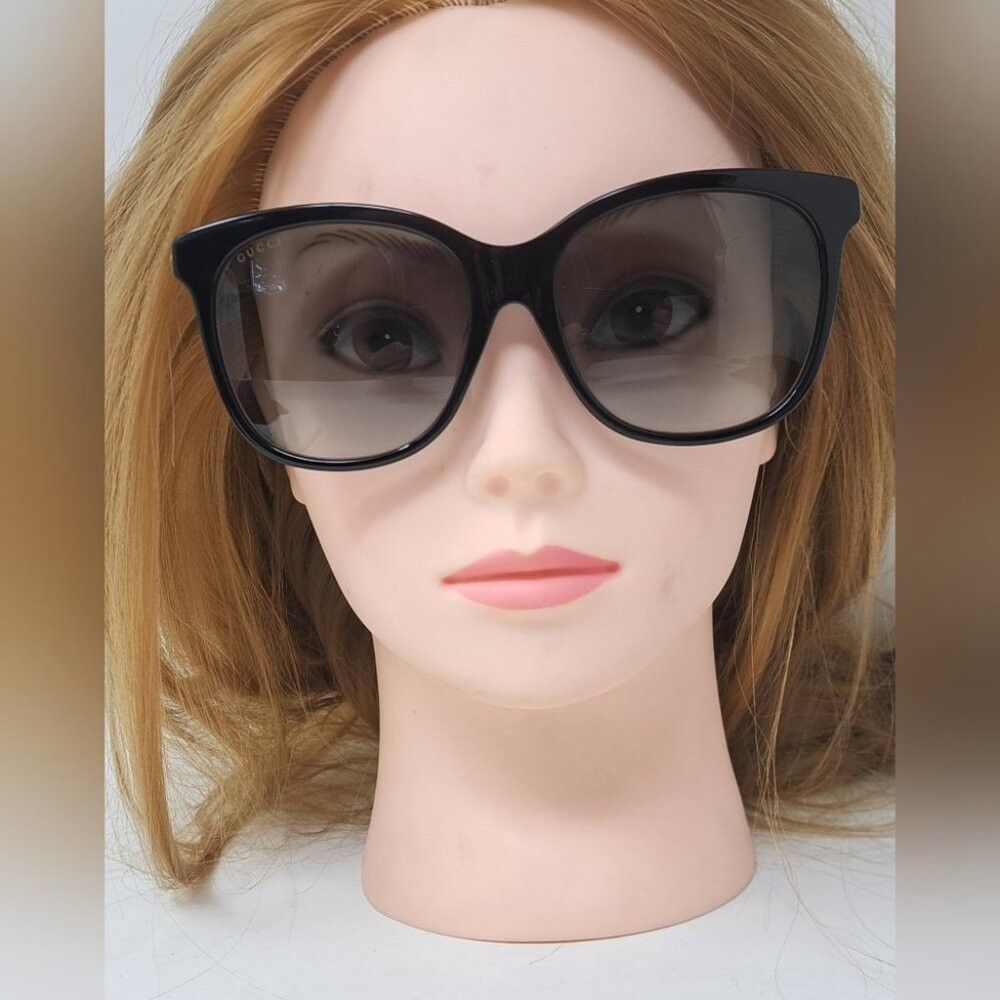Gucci Gucci Sunglasses GG0655SA 001 Black Gold Grey Full Rim Squa Size ONE SIZE - 8 Thumbnail