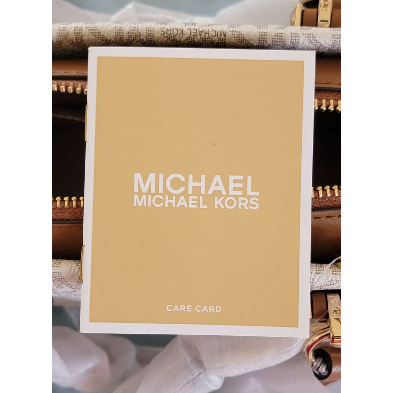 Michael Kors Michael Kors Marilyn Small Crossbody Bag Vanilla Acorn Size ONE SIZE - 8 Thumbnail