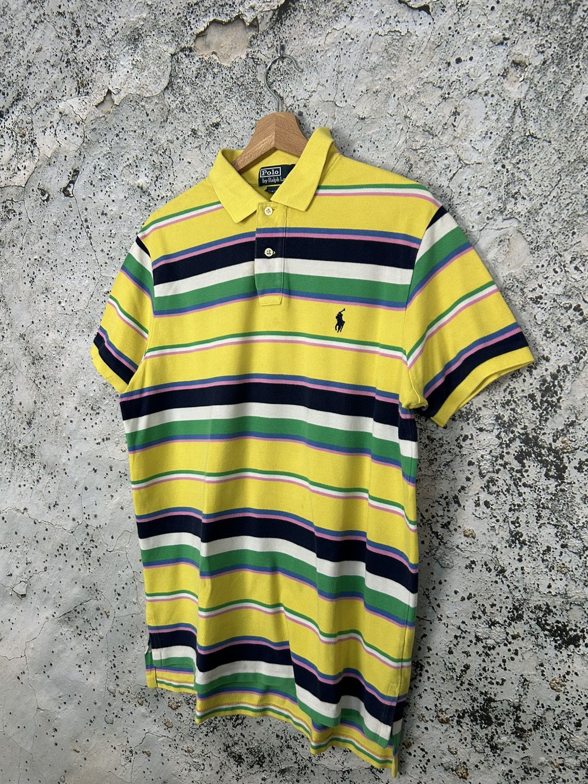 Polo Ralph Lauren Vintage Polo Ralph Lauren 90s Stripe Tee Designer Rap Skate Size US L / EU 52-54 / 3 - 2 Thumbnail