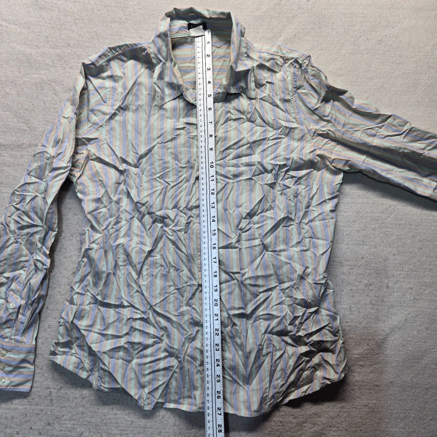 J.Crew J.CREW Shirt Adult XL Multicolor Striped Cotton Button-Up Long Sleeve Casual Mens Size US XL / EU 56 / 4 - 6 Thumbnail