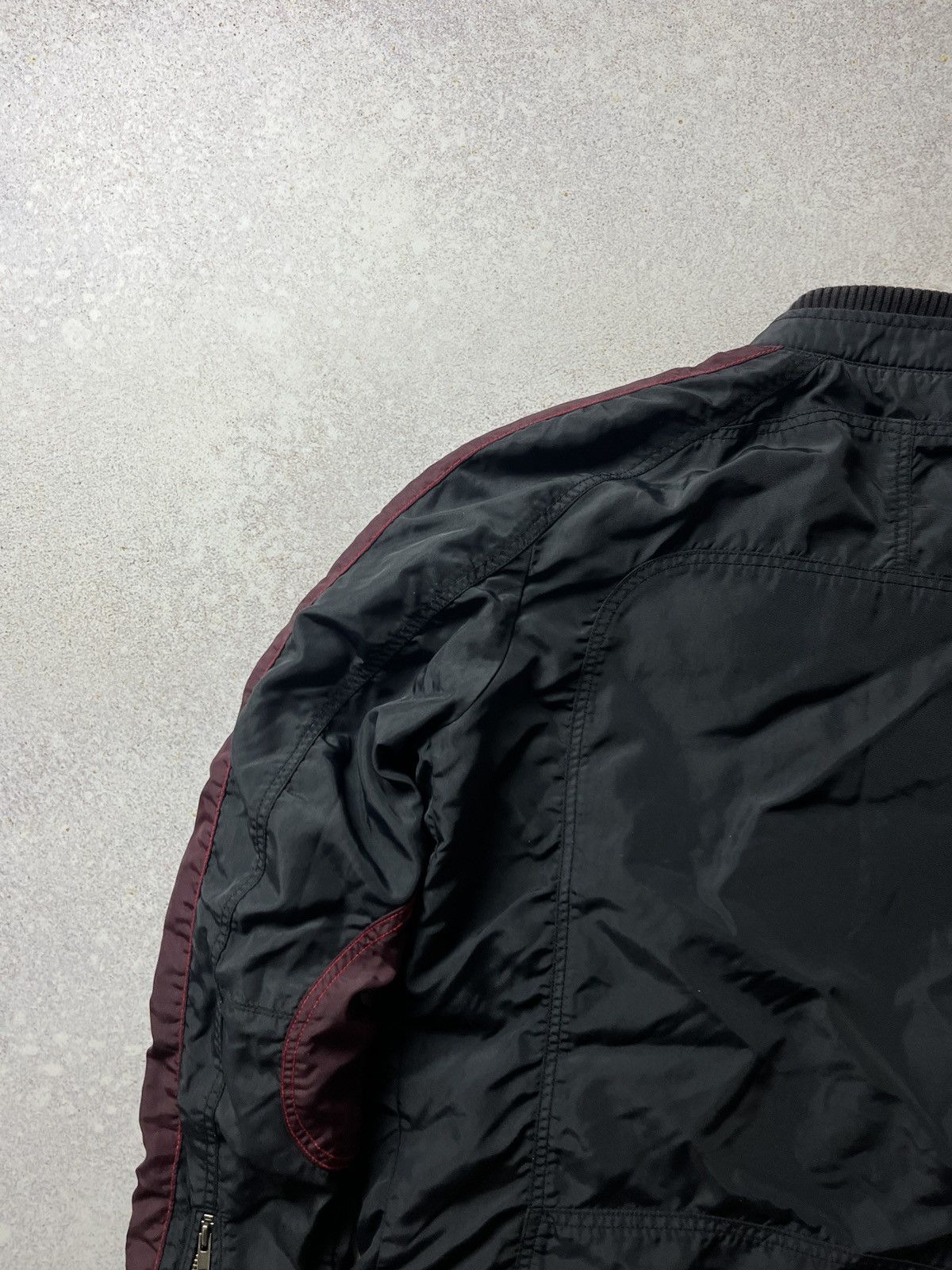 Diesel Vintage Diesel Black Red Nylon Racing Jacket Size US XL / EU 56 / 4 - 6 Thumbnail