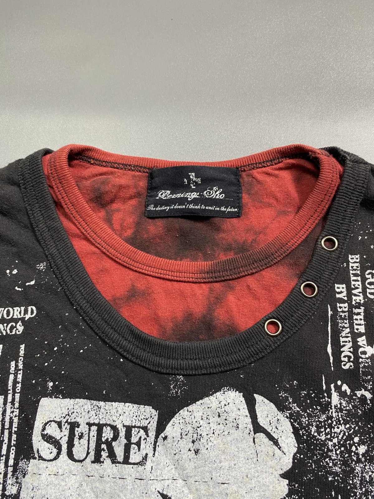 Japanese Brand BerningsSho Punk Style Double layer Longsleeve Size US L / EU 52-54 / 3 - 4 Thumbnail