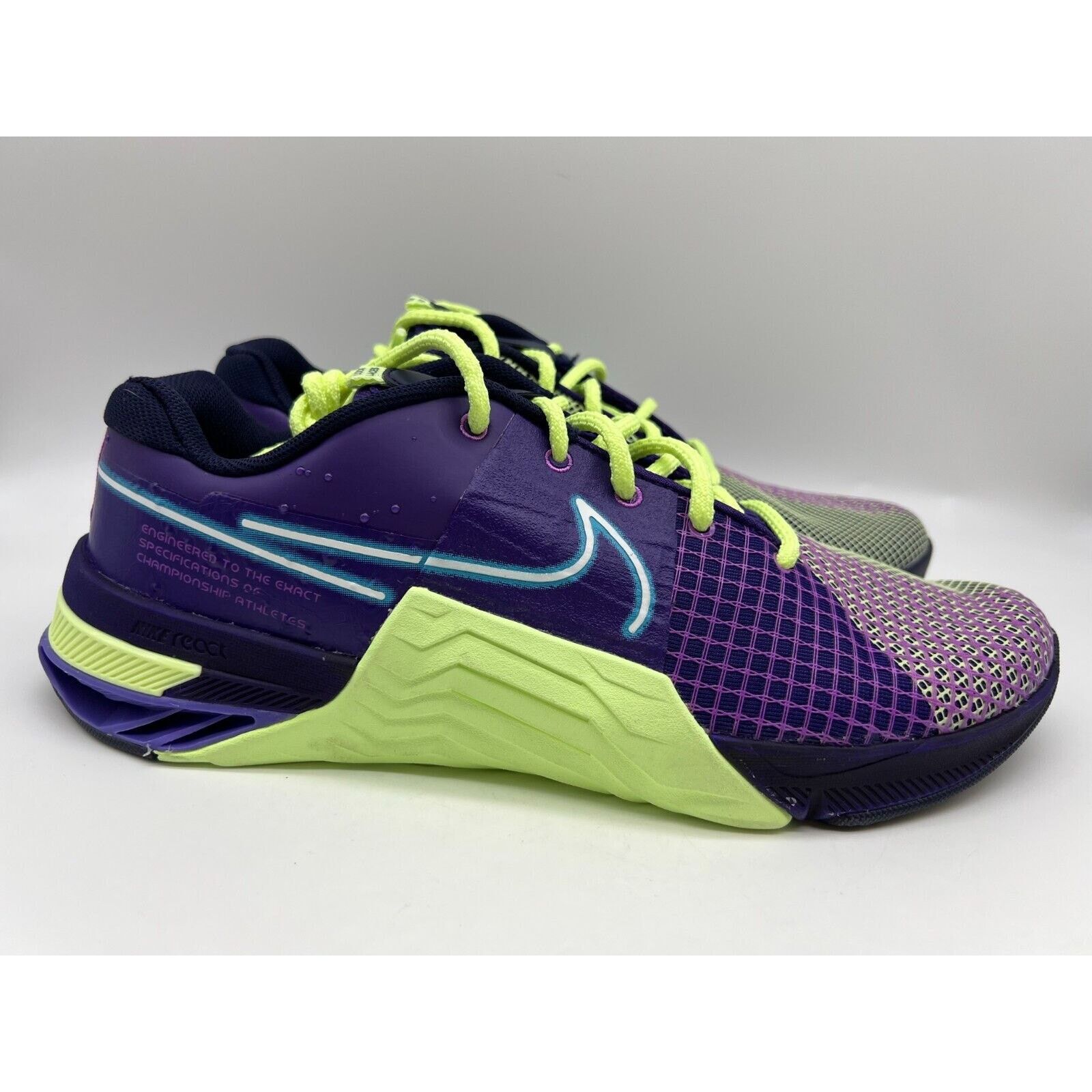 Nike Nike Metcon 8 AMP Deep Purple Volt Men's Shoes Size 11 Size US 11 / EU 44 - 1 Thumbnail