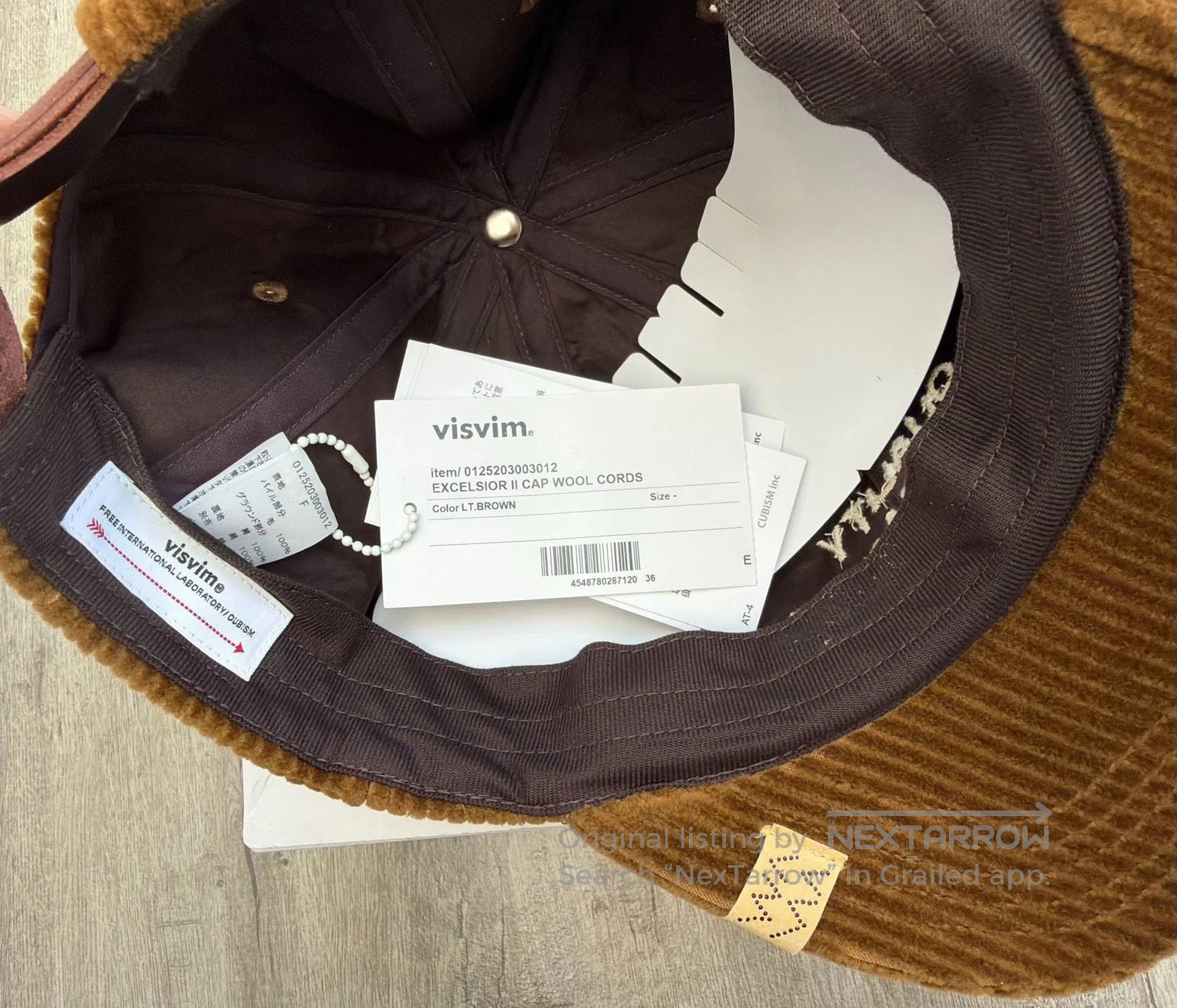 Visvim VISVIM EXCELSIOR II WOOL CORDS CAP. Size ONE SIZE - 4 Thumbnail