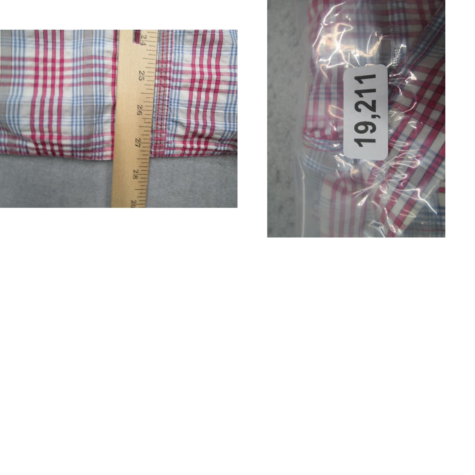 French Connection French Connection Men's Pink Check Short Sleeve Button-Up Shirt XL Casual Business Travel Workwear Cotton Size US XL / EU 56 / 4 - 8 Thumbnail