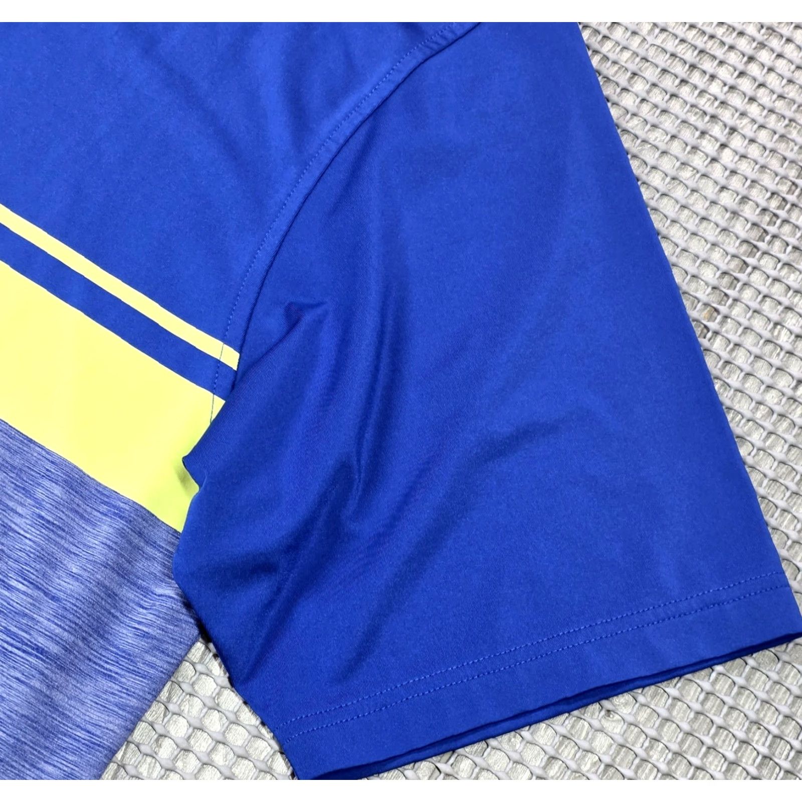 Footjoy FootJoy Polo Shirt Mens L Short Sleeve Blue Green Stripe Performance Golf Polo Shirt Size US L / EU 52-54 / 3 - 5 Thumbnail