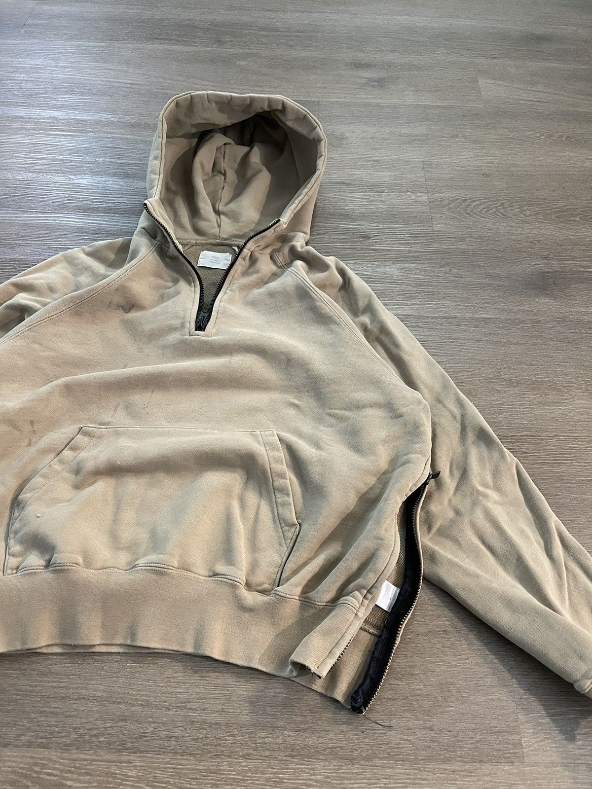 Essentials × FOG × Fear of God FOG Essentials Tan Half Zip Hoodie Sweatshirt Small Size US S / EU 44-46 / 1 - 5 Thumbnail