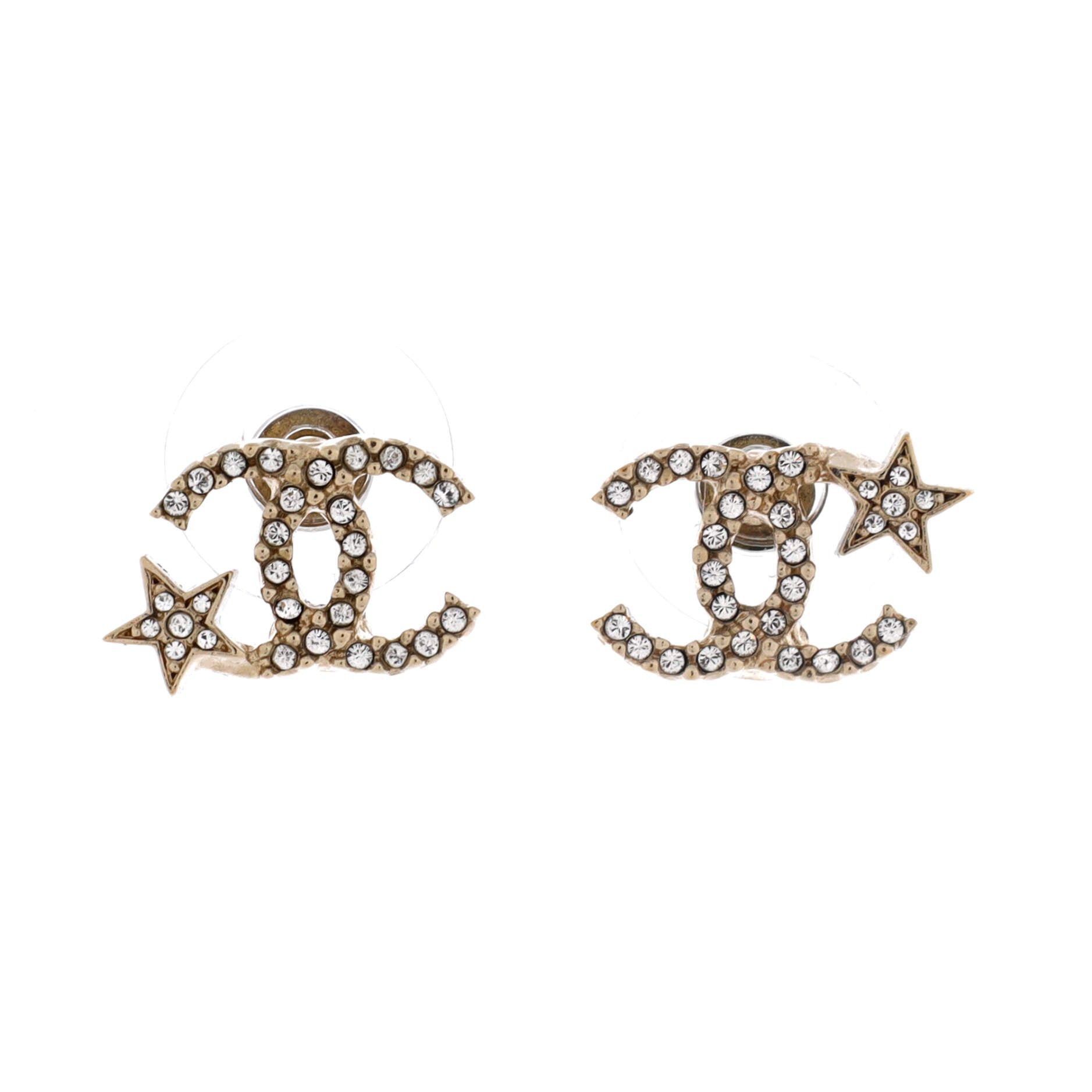 Chanel CC Asymmetrical Starfall Stud Earrings Size ONE SIZE - 1 Thumbnail