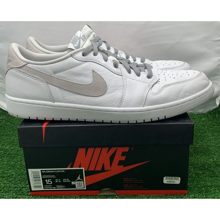 Jordan Brand Air Jordan 1 Low OG Neutral Gray CZ0790-100 Mens Sz 15 ...