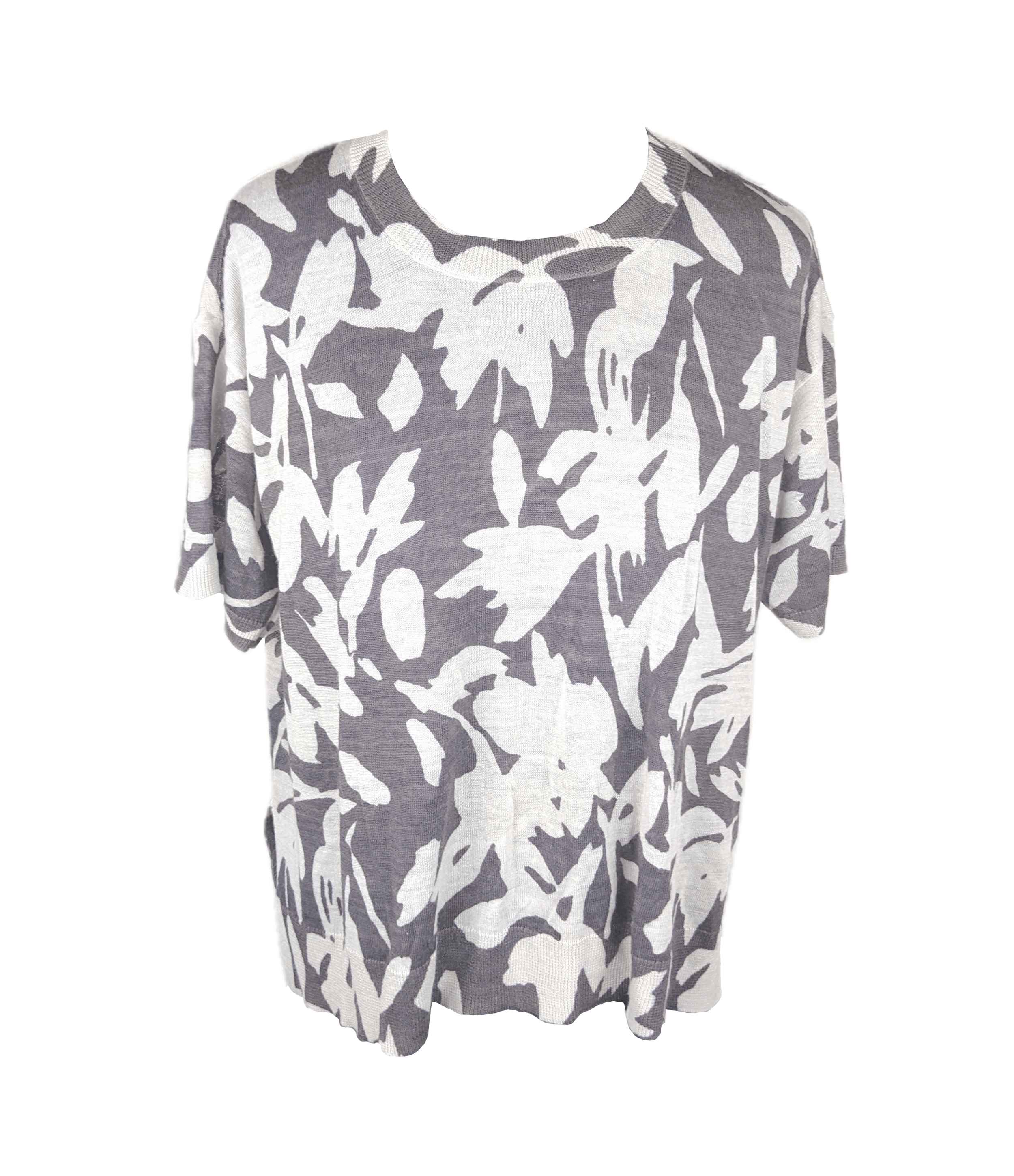 Ann Taylor Ann Taylor LOFT Knit Floral Print Top Size M / US 6-8 / IT 42-44 - 2 Thumbnail