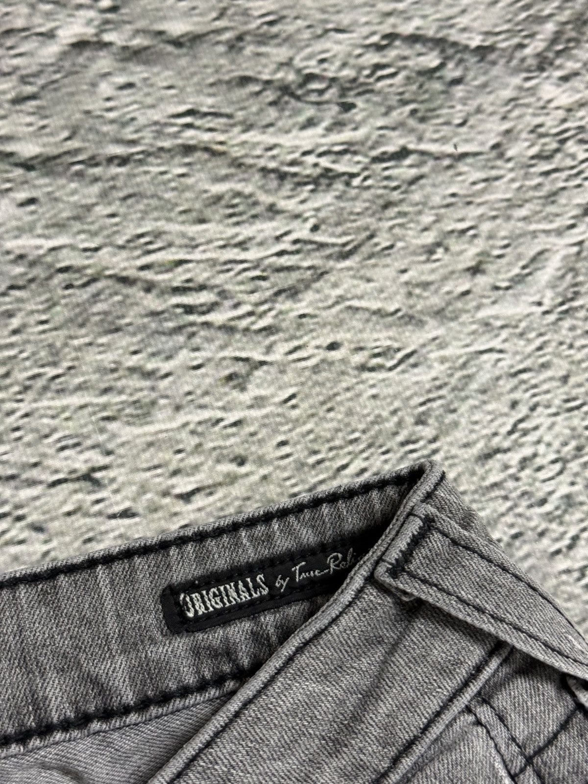 True Religion True Religion jeans grey black thick stitching flared Billy Size 24" / US 00 / IT 34 - 9 Thumbnail