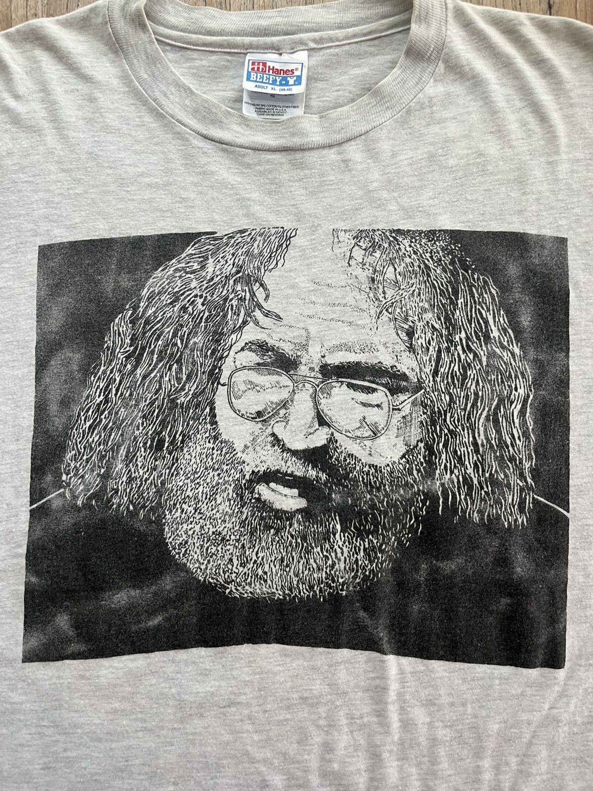Grateful Dead × Vintage Vintage Jerry Garcia Grateful Dead 90’s Photo Tshirt Size US XL / EU 56 / 4 - 5 Thumbnail
