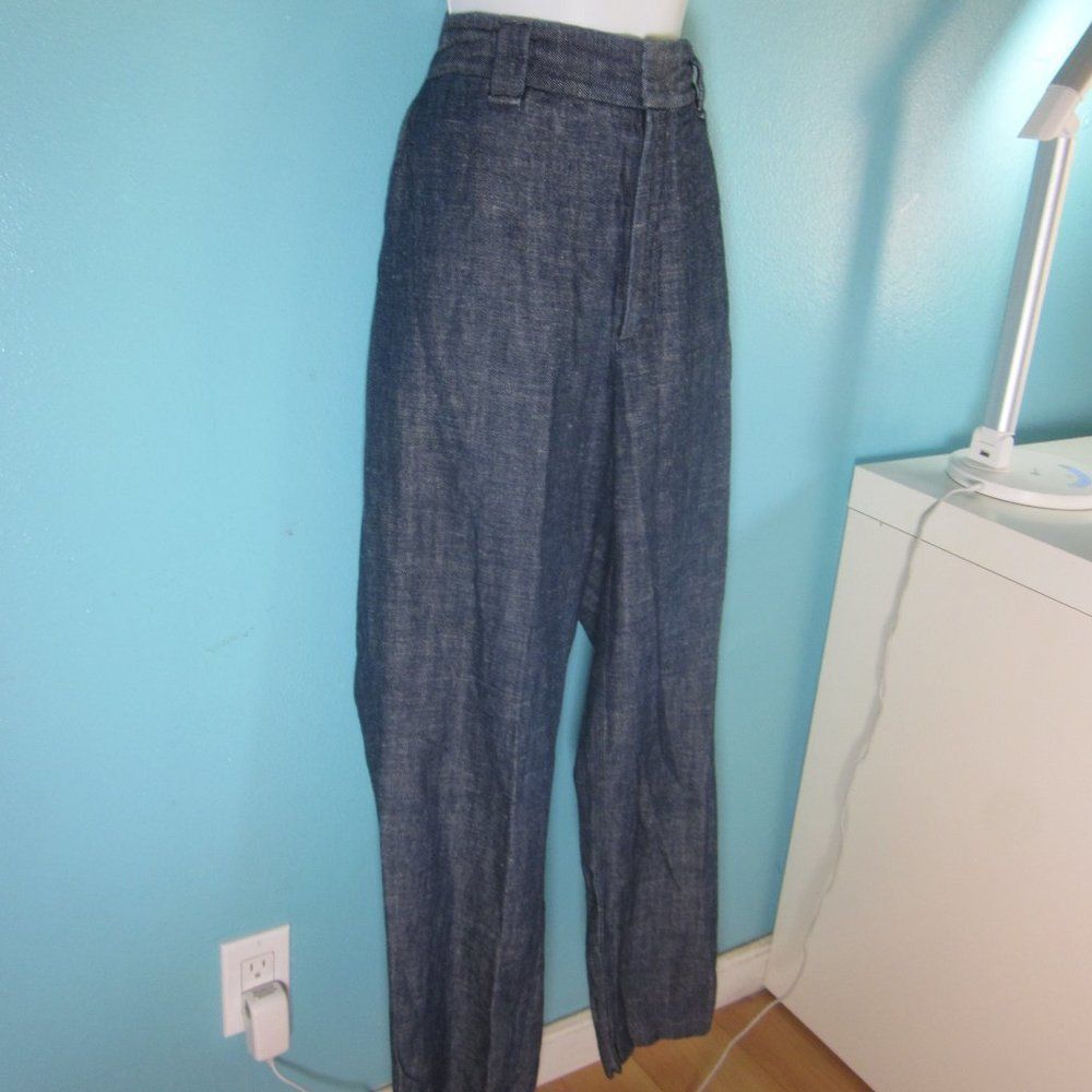 Rag & Bone Rag & Bone Womens Size 8 Claud Indigo Hemp & Cotton Trouser Size 28" / US 6 / IT 42 - 9 Thumbnail